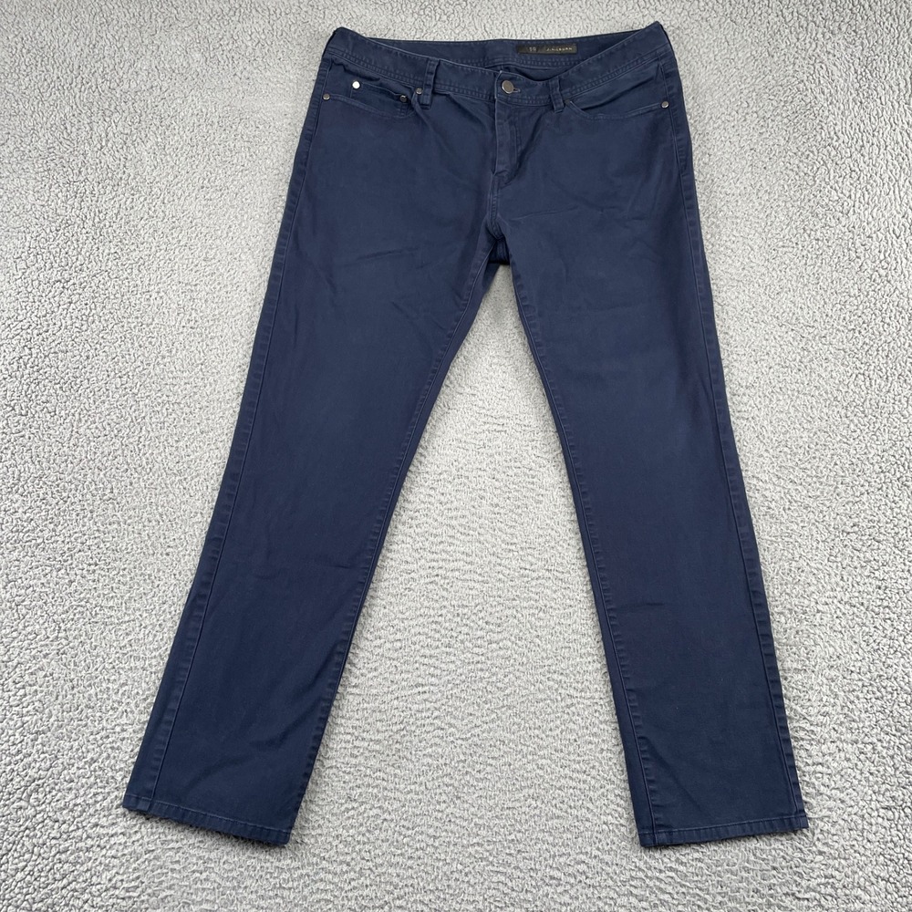 J. Hilburn Pants Mens 37x30 Navy Blue Cotton Stretch Five Pocket Chino